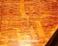 American Oak Arts & Crafts Table CARVED HEART